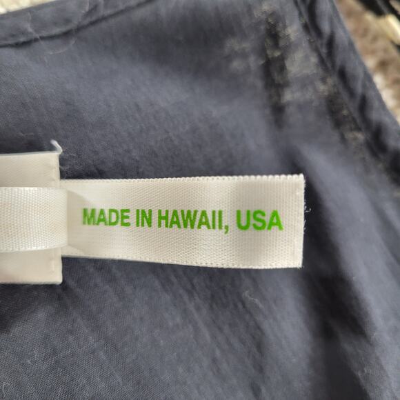 VTG Jams World Voile Zabiscus Dress Womens L Black White Rare Print Side Slit - Picture 13 of 14